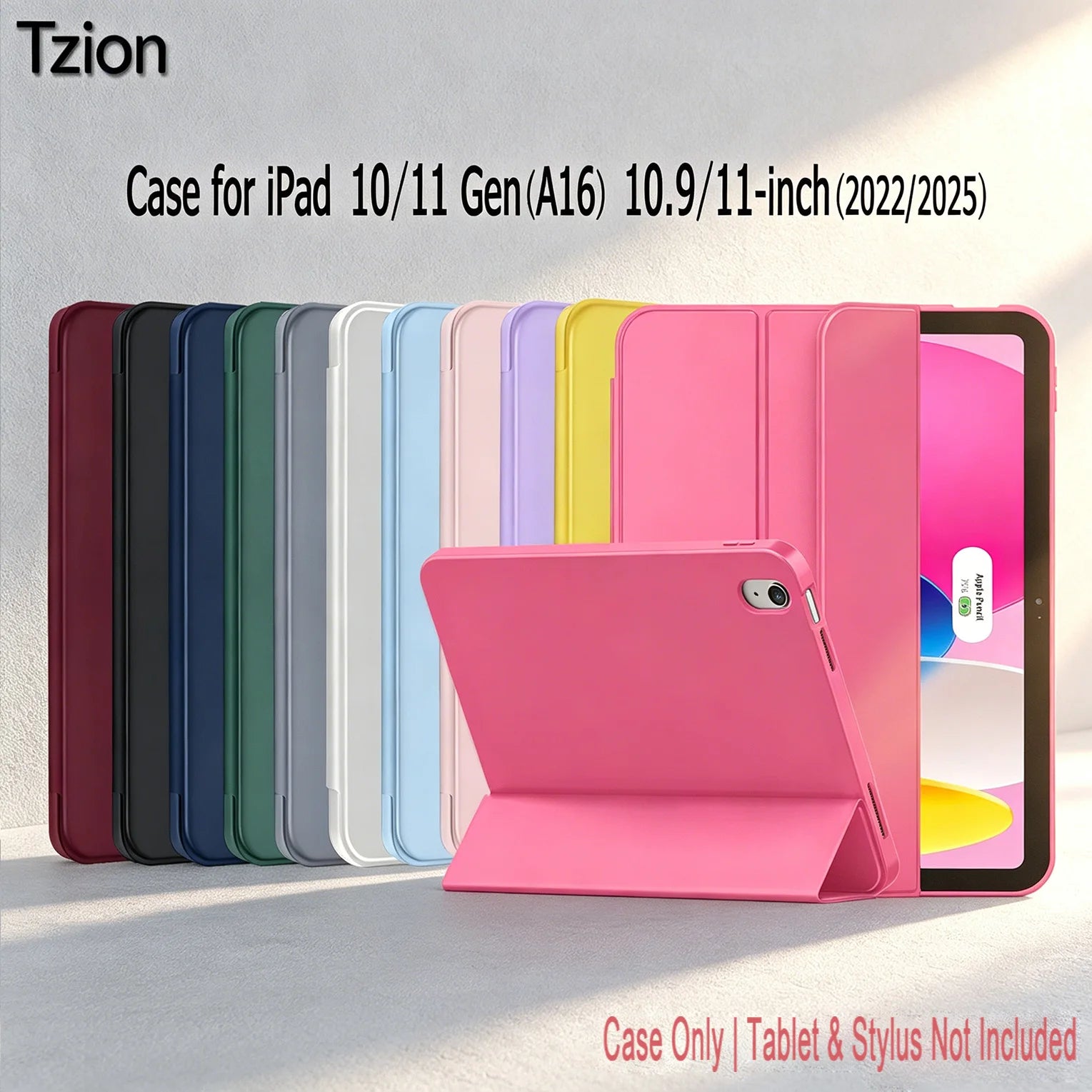 Case for iPad 10th Gen 2022/(A16) 11th Gen 2025, Trifold Stand Smart Cover for iPad 10.9/11 inch,Soft TPU Back, Auto Wake/Sleep