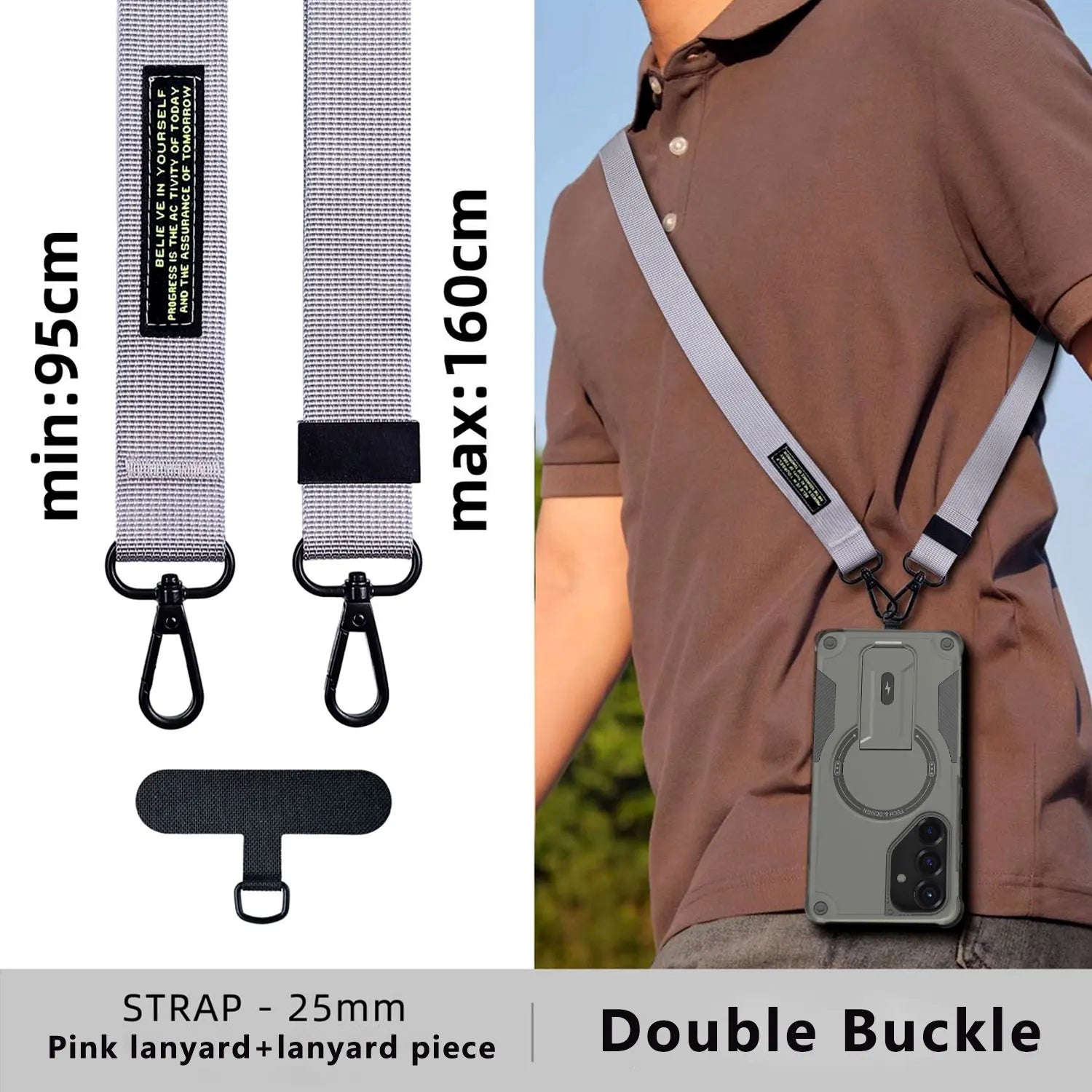 For Samsung Galaxy S25/Plus/Ultra/S25 Edge/S24/Plus/S24 Ultra Phone Case Shockproof Heavy Duty Kickstand Cover With Lanyard