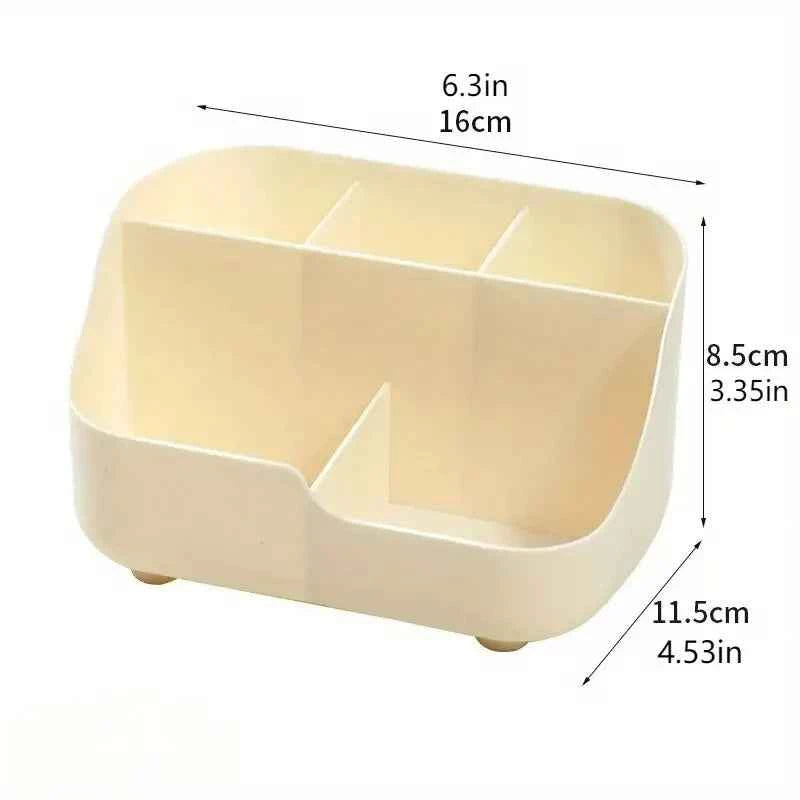 Large Capacity Desktop Storage Box Five-Compartment Desktop Organizer, Student Stationery Holder 5-Section Office Desk Organizer