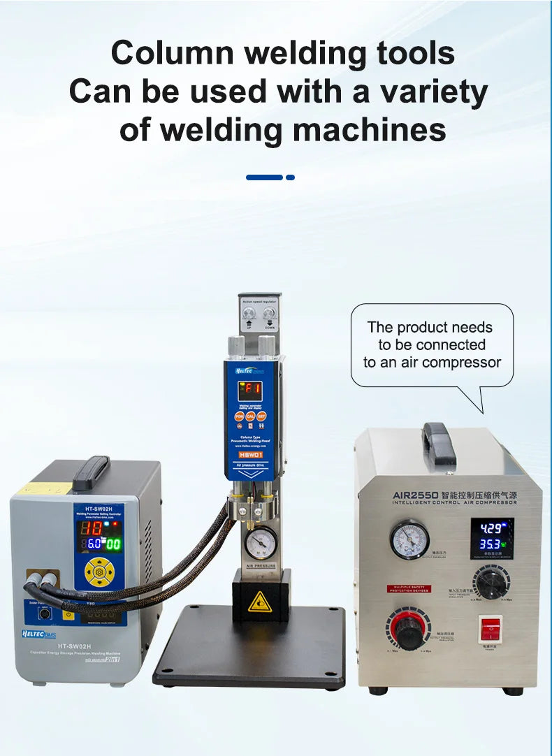 Heltec 21KW 36KW 42KW Capacitor Storage Battery Spot Welding Machine/Portable Small Spot Welder LED Display 0.5mm Thickness