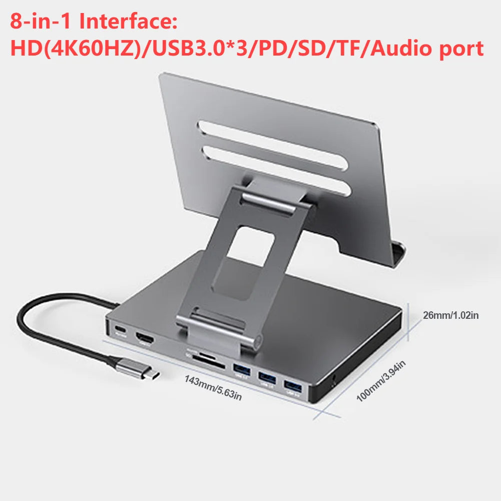 Type C Docking Station – 8-in-1 / 9-in-1 Multiport Hub