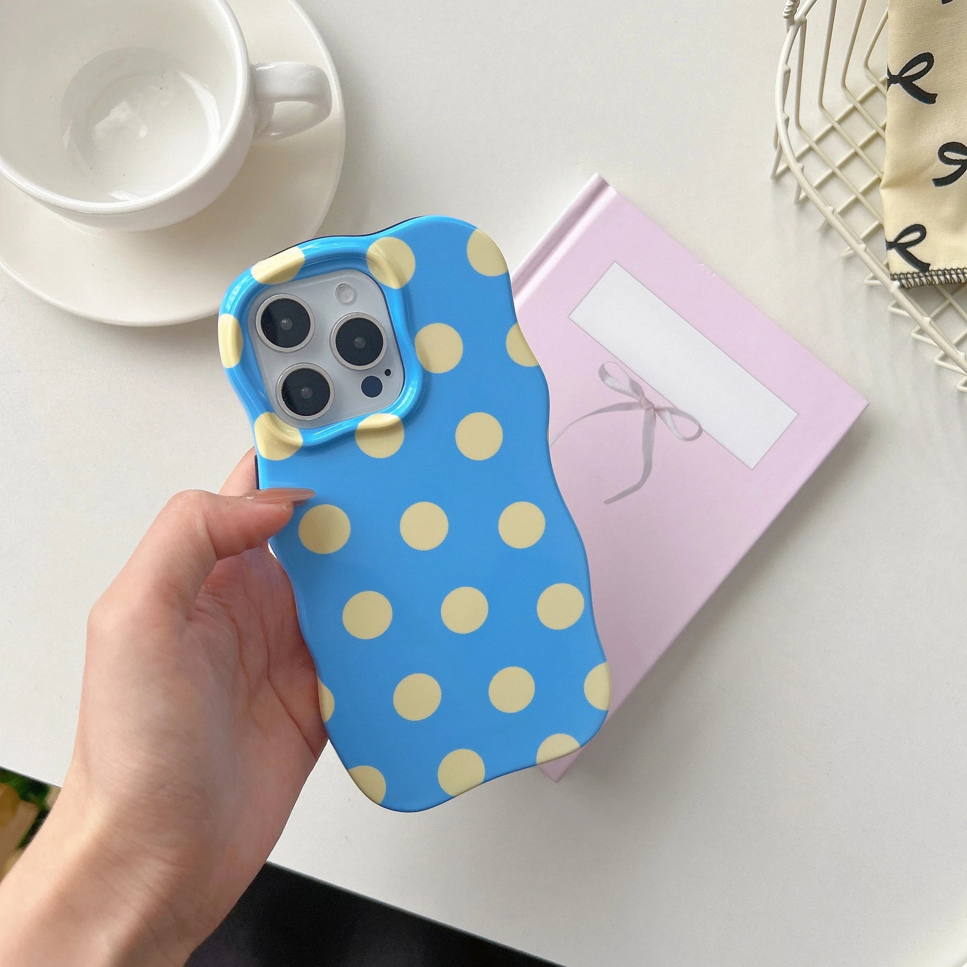 Pastel Polka Dot Phone Case - Compatible with iPhone 17 Air/16 Pro/15 Pro Max/14/13/12/11
