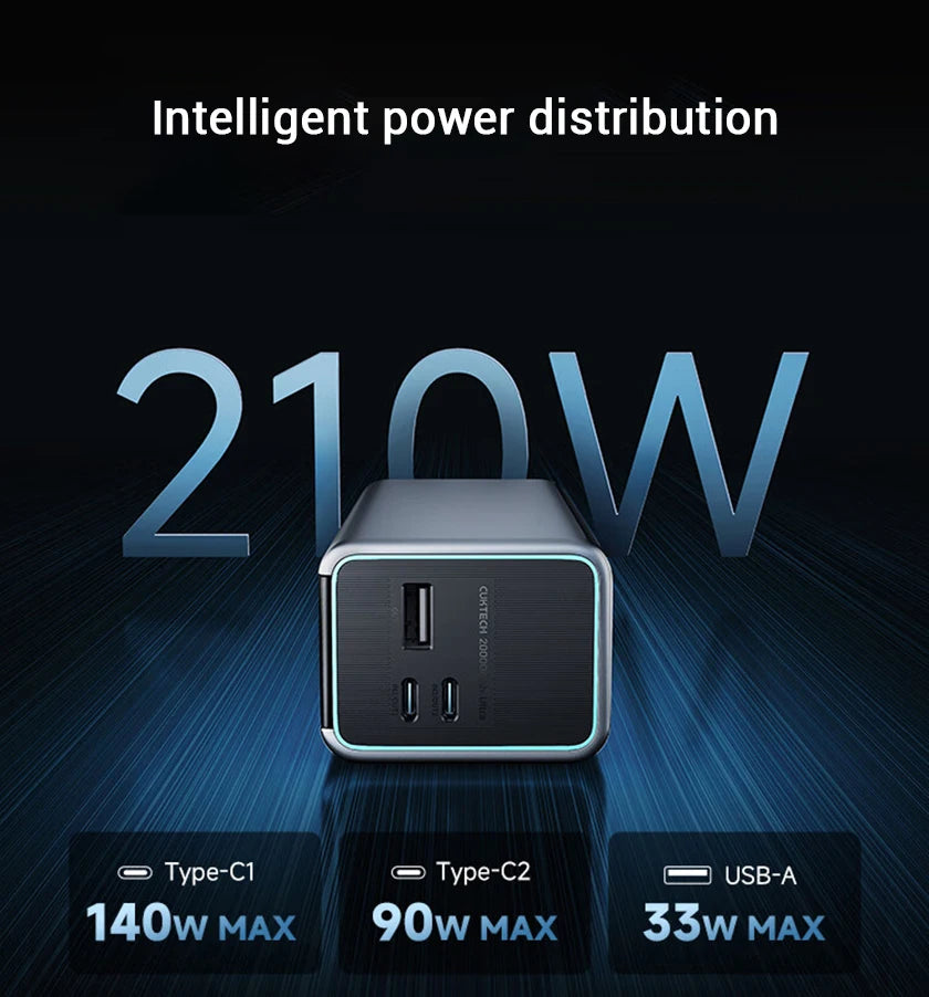 CUKTECH No.15 Power Bank Ultra 20000mAh PB200U 165W 2-Ports Input Portable Screen Display For Macbook iPhone 15 Xiaomi 14 Pro