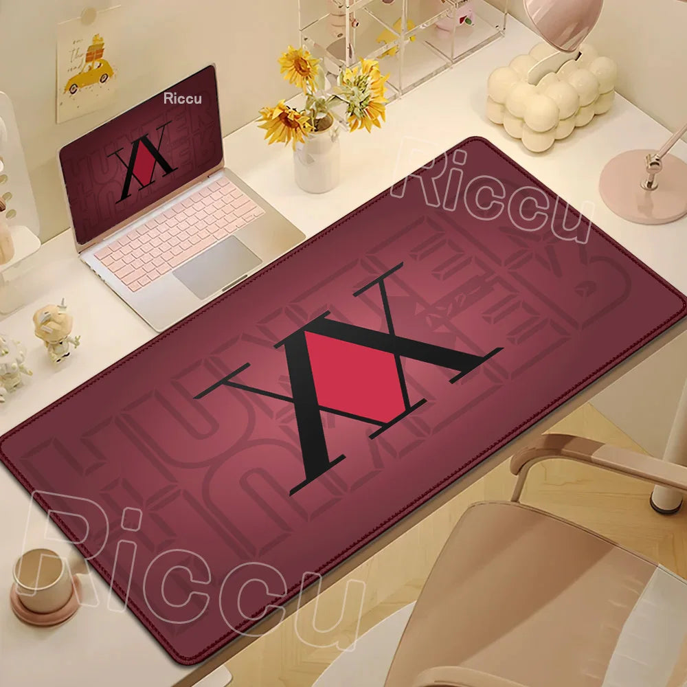 New Hxh Large Mousepad Hunter X Hunter Mouse Pad XXL Gaming Accessories Office Gamer Keyboard Desk Mat Non-Slip Laptop Anime Rug
