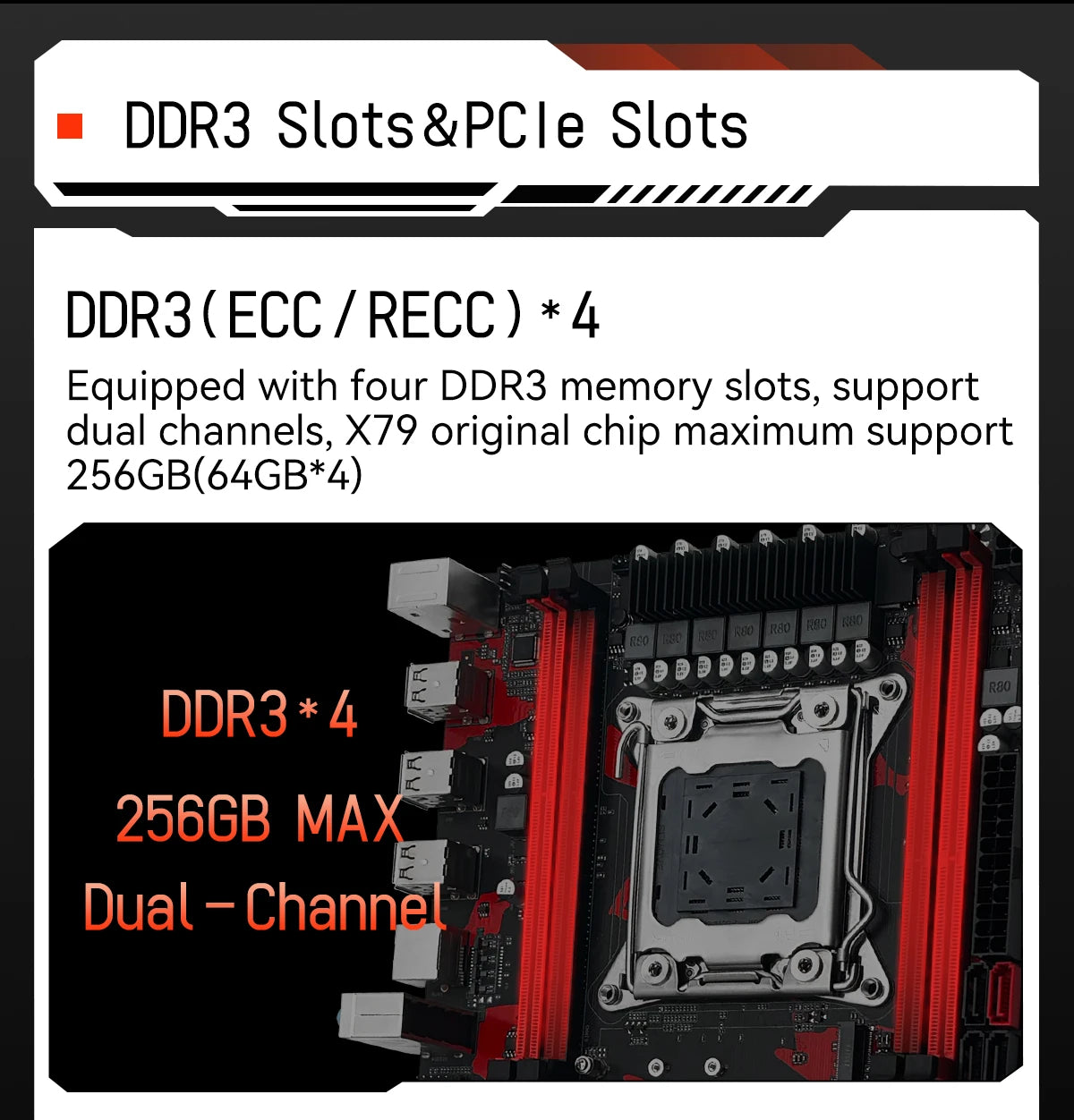 MACHINIST X79 S7 Motherboard Support Intel Xeon E5 v1&v2 LGA 2011 CPU Processor DDR3 REG ECC RAM Dual Channel Mainboard
