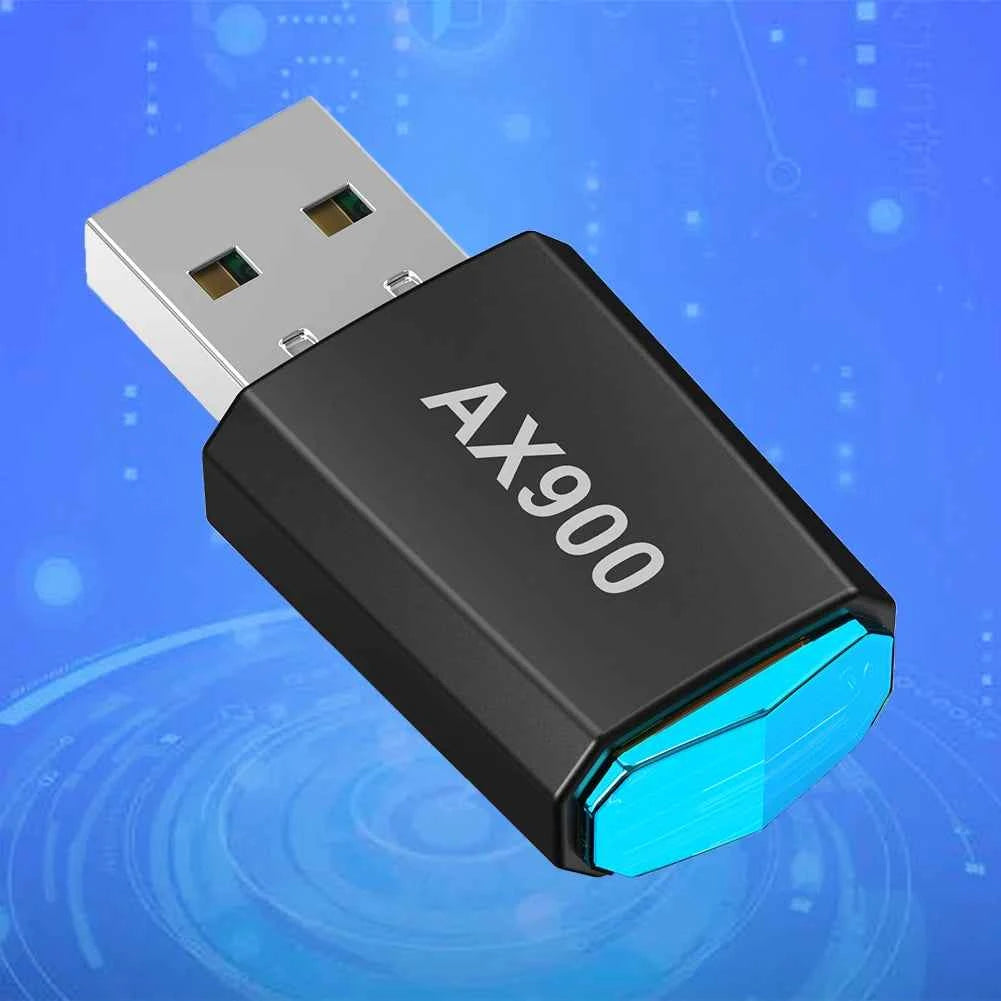 AX900 Driver-Free Wireless Network Card Dual-Band WiFi 6 USB Adapter 900Mbps WiFi Adaptador 2.4G&5GHz for Laptop Windows 7 10 11