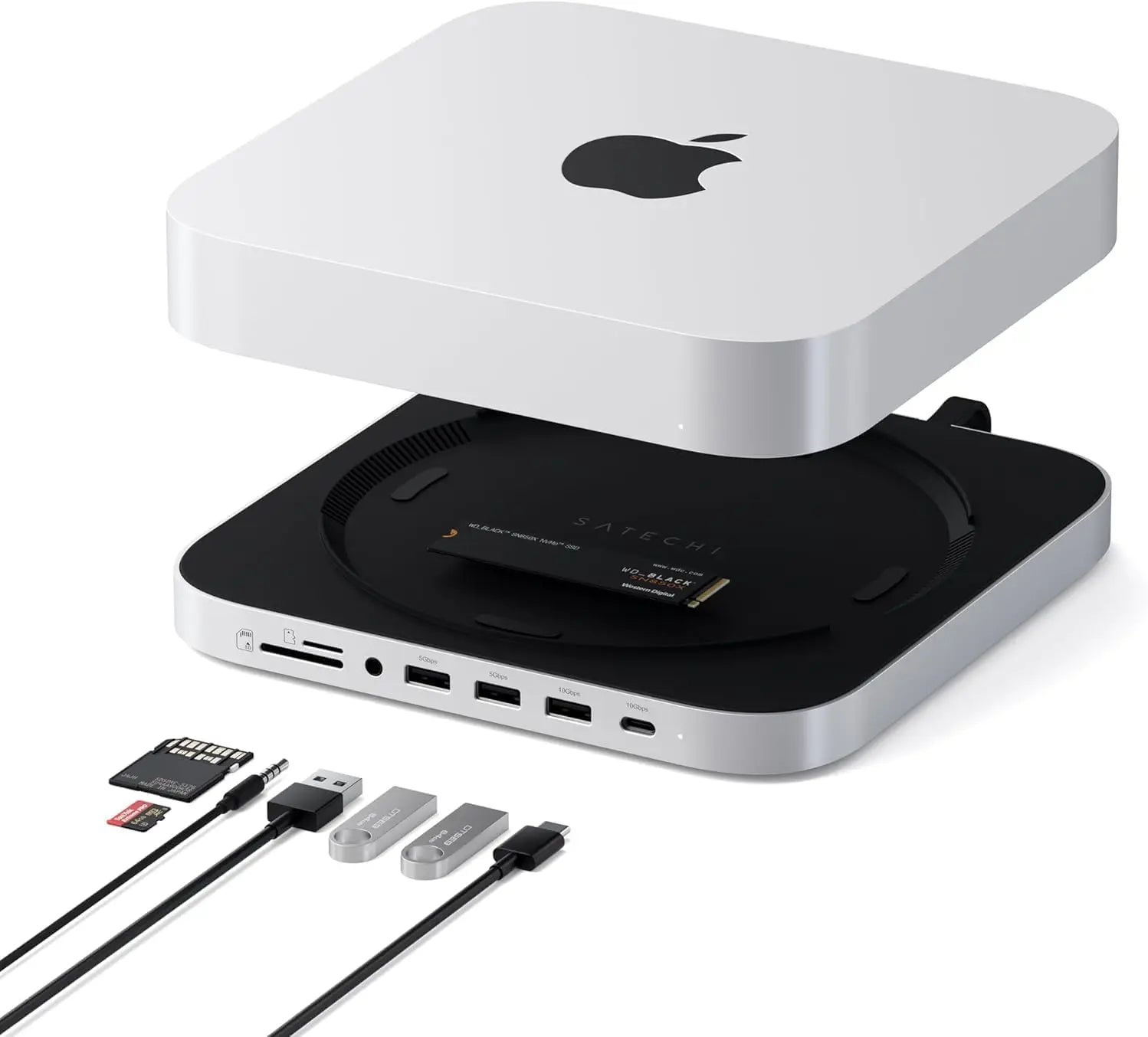 Multiport Mac Mini Hub with SSD Enclosure