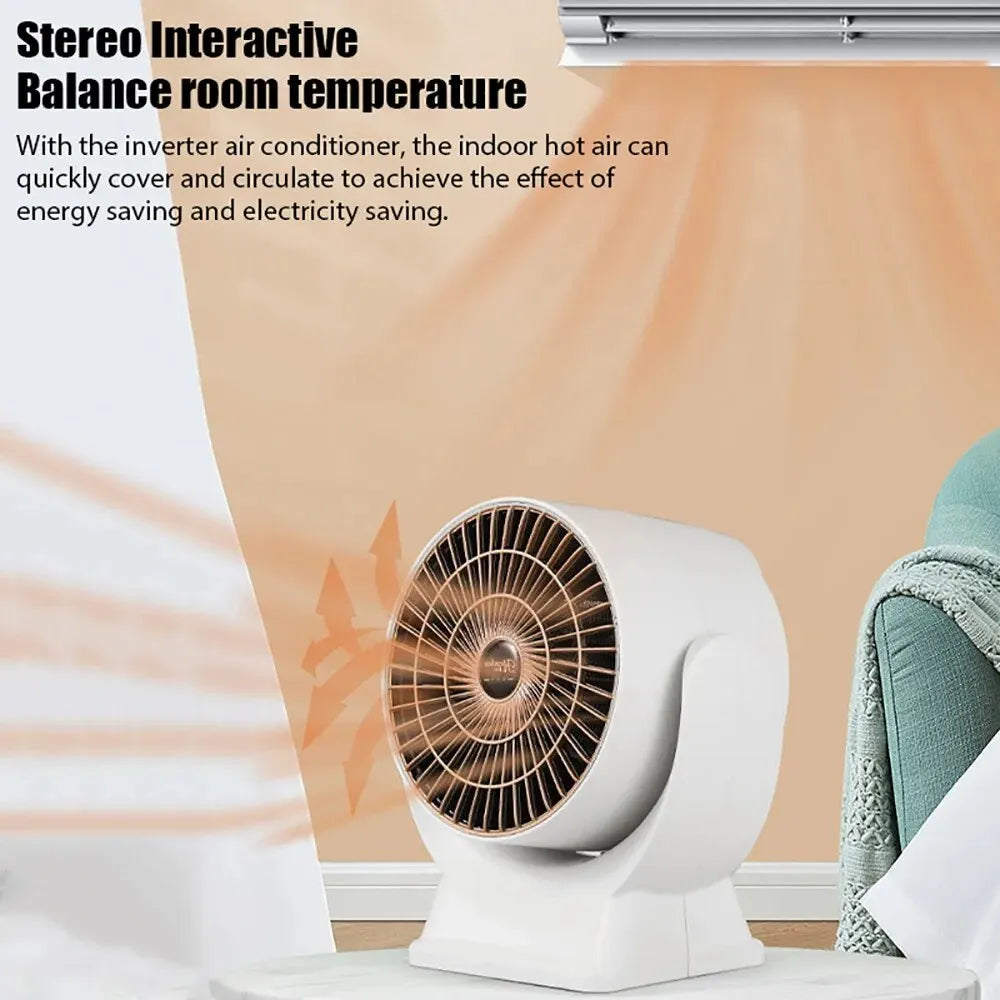 Portable Electric Heater Low Noise Air Heater Fast Heating Mini Desktop Fan Heater Winter Heating Warmer for Home Office Room