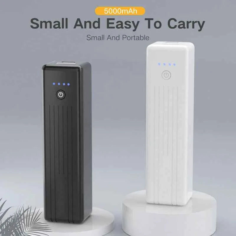 PUJIMAX 5000mAh Power Bank 12W Fast Charging Portable External Battery for iPhone 15 14 12 Xiaomi Huawei Samsung Mini Powerbank