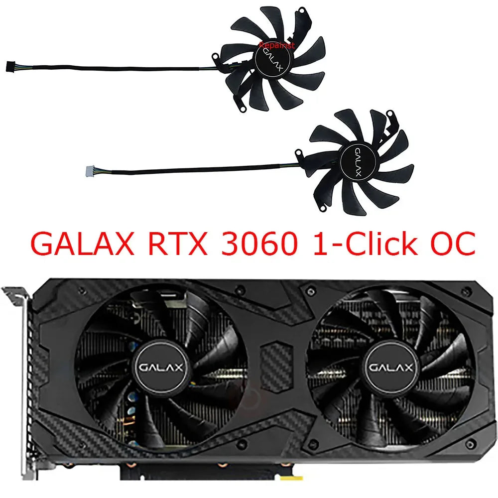 Video Card Fan,Graphics Cooler,2Pcs/Set,T129215SU,FY09015M12LPA,For GALAX RTX 3060 Ti Snapdragon FG,For GALAX RTX3050 Snapdragon
