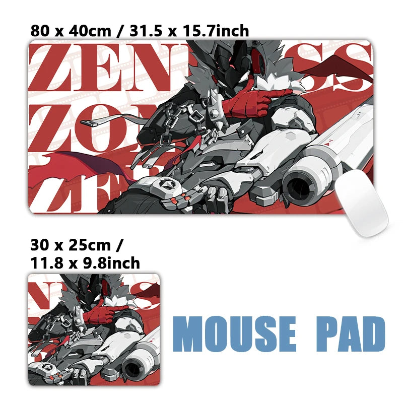 New Design Zenless Zone Zero Mouse Pad Promeia Starlight Billy Cissia XXL Large Mousepad Keyboard Pad Desk Mat Keyboard Mats