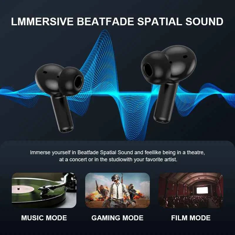 Beatfade S20 Pro Touch Screen ANC Wireless Earphones TWS Noise Cancelling Earbud Bluetoth 5.3 Support APP Long Battery life HiFi