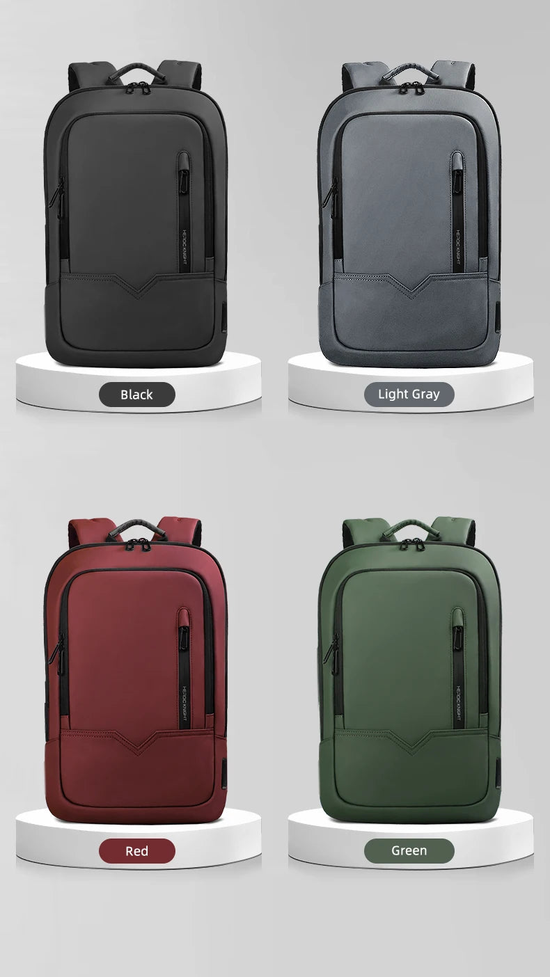 Heroic Knight Backpack Men Multifunction Business Waterproof Slim Laptop Backpack Fashion 15.6