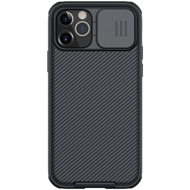 for Apple iPhone 14 13 12 Pro Max Phone Case,NILLKIN Camera Protection Slide Protect Cover Lens Protection Case for iPhone 12 5G