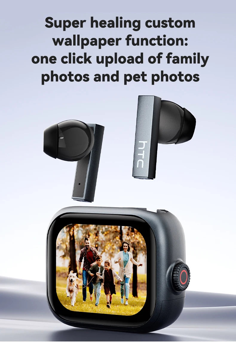HTC NE40 TWS Wireless Earphones Bluetooth 6.0 ENC Noise Reduction Touch Control Earphones Touch Control Sports Headphones