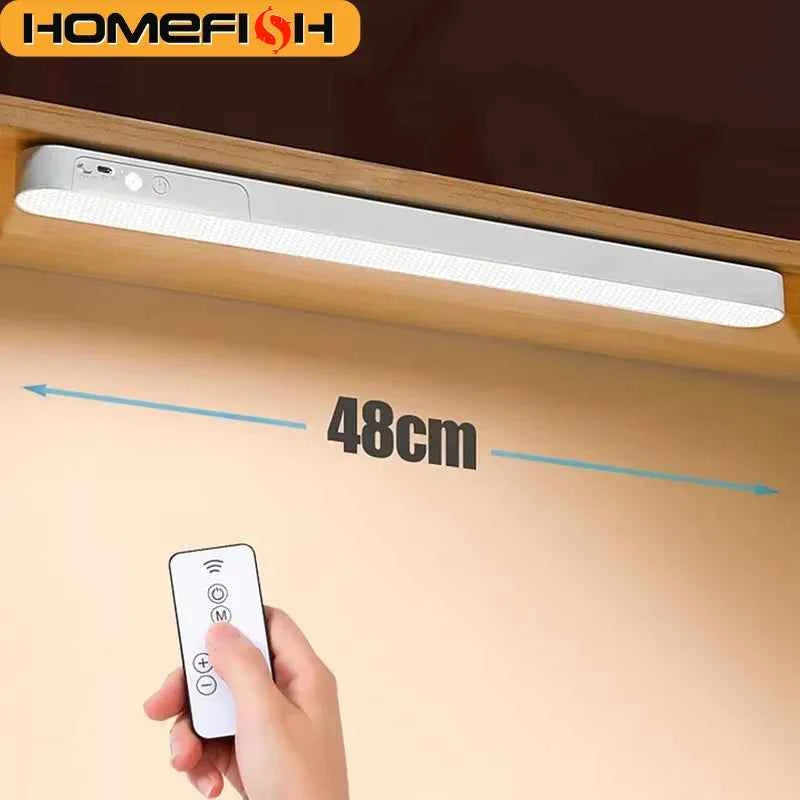 HOMEFISH Eye-care Table Lamp LED Light Bar Rechargeable Wirless Desk Reading Lamp USB Night Light For Bedside Kitchen Cabinet