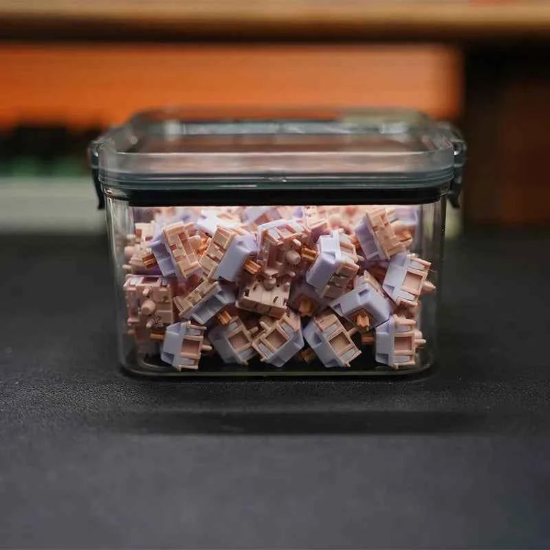 Keebox Keyboard Switches Container Storage Box PET Switches Box For Mechanical Keyboard 460ml 970ml 1300ml Keycaps Storage Box