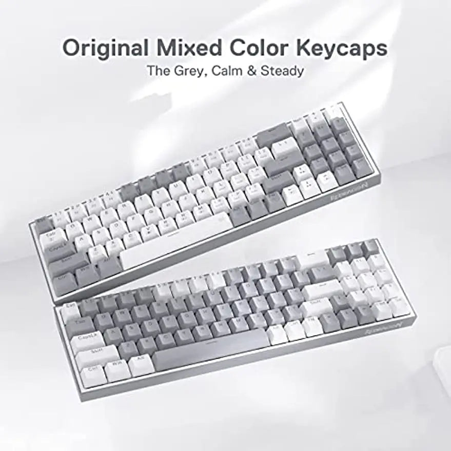 Redragon K628 75% Wired RGB Gaming Keyboard, 78 Keys Hot-Swappable Compact Mechanical Keyboard Hot-Swap Socket,  Red Switch