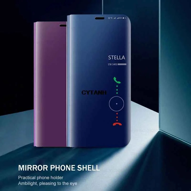 S26 Case Smart Mirror Leather Flip Magnetic Stand Cover For SamsungS26 Samsung Galaxy S 26 Plus Ultra S26Plus S26Ultra 5G shell