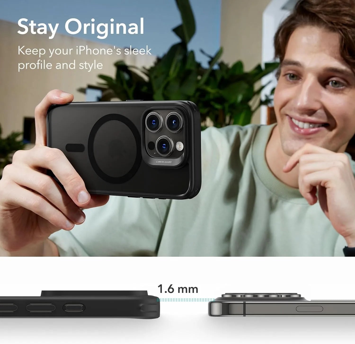 Phone 15 Pro Max Case with MagSafe, Supports Magnetic Charging, Slim Liquid Silicone Case, Shock Absorbing, Screen and Camera Pr
