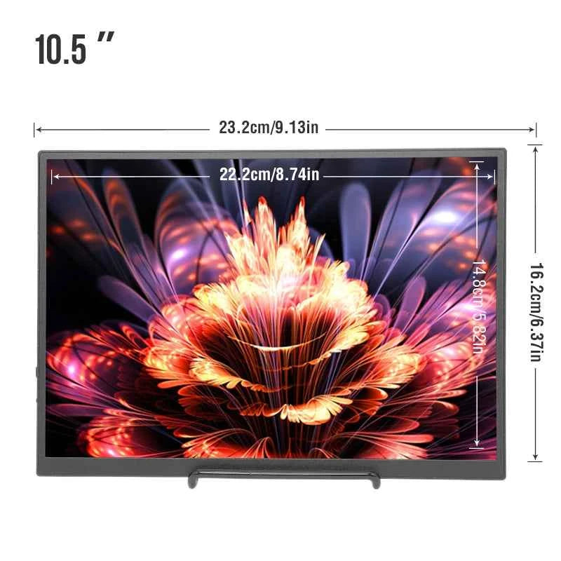Anmite 10.5-Inch Portable Monitor 1280P HDR 15:10 Low Blue Light for Xbox PS4 / 5 Switch Cell Phone PC Laptop Extension