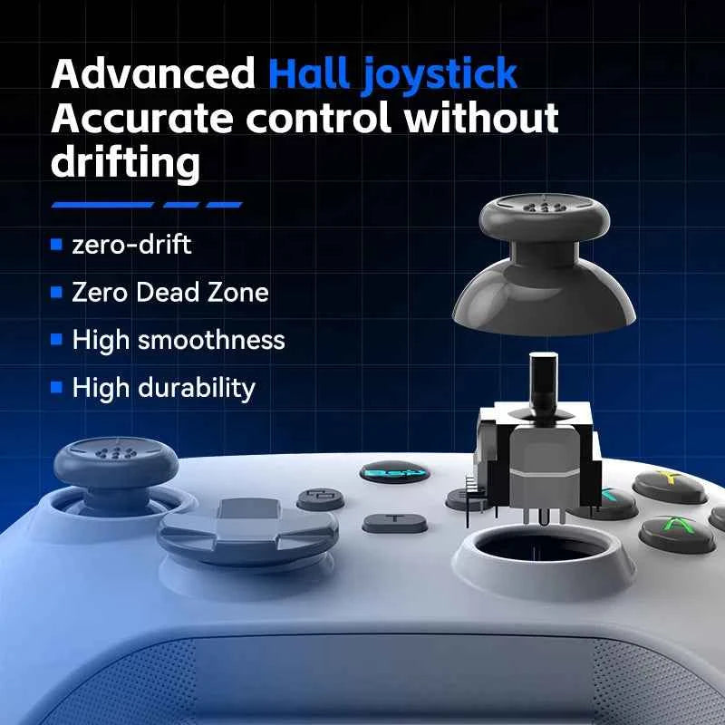 G6 wireless  mobile game controller with Hall trigger and Hall joystick supporting switch/pc/android/IOS