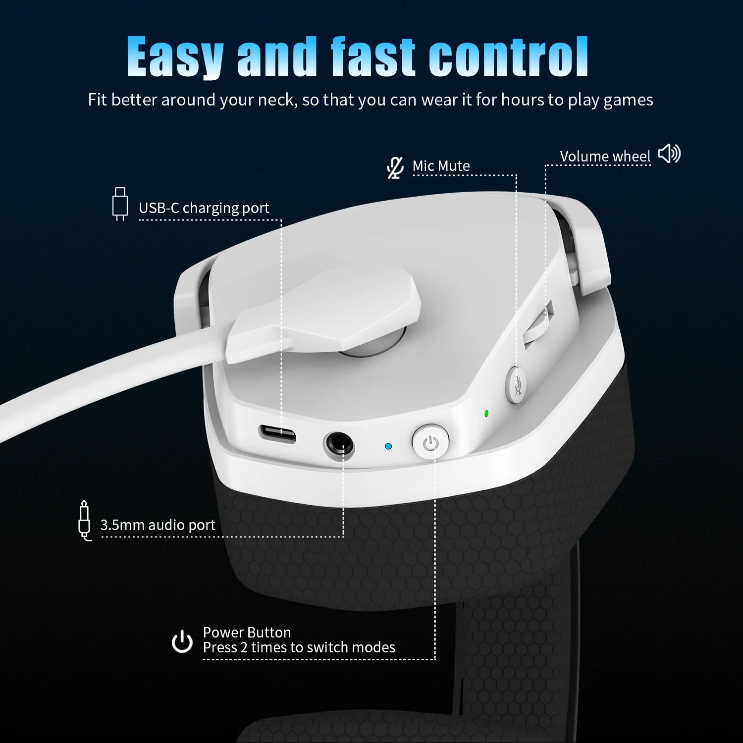 NUBWO G06 2.4G Dual Wireless Gaming Headset 5ms Low Latency 7.1 Surround ENC Mic For PC PS4 PS5 Gaming Bluetooth Headphones