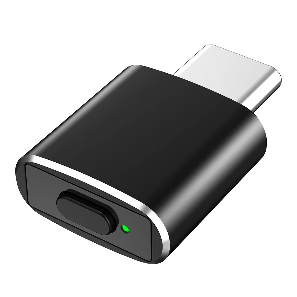 Mouse Jiggler USB Type-C Undetectable Automatic Mover With Switch Button for PC Laptop Keeps Computer Awake Simulate Mouse