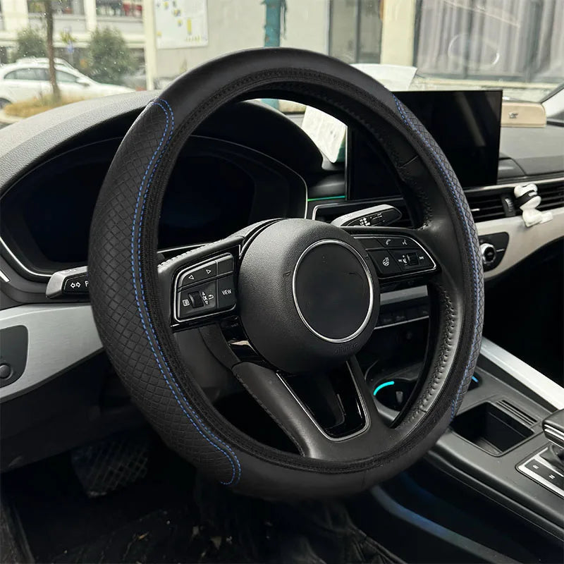 PU Leather Steering Wheel Cover 15\