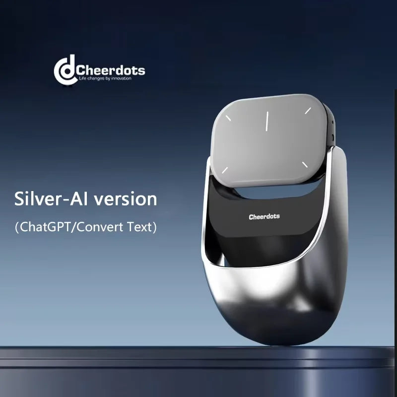Cheerdots 2 Wireless Controll ChatGpt Detachable Air Mouse Wireless Touchpad All-in-one Pocket AI Recording Enabled Mouse Office