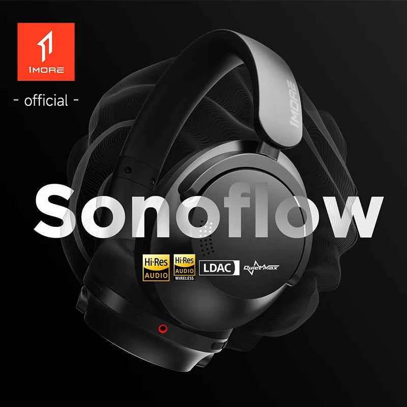 1MORE SonoFlow Active Noise Cancelling Headphones 70H Playtime Clear Calls electronics flash-sale Headset HC905 Bluetooth 5.0