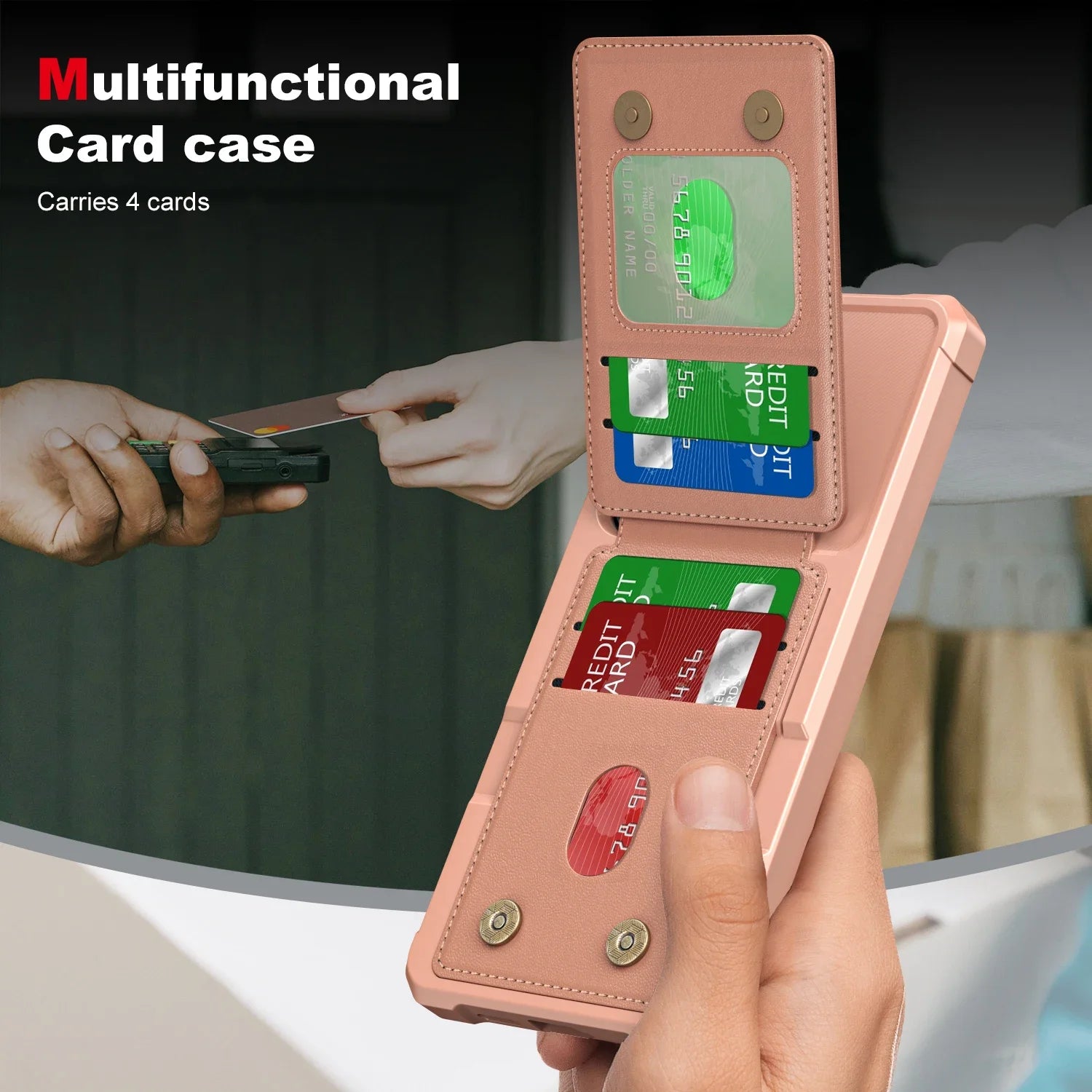 For Samsung Galaxy S25 Ultra S24 FE S23 S21 S22 A56 A36 A26 A16 A55 A35 A15 A54 A34 A23 5G A05 A05S 4G Card Holder Phone Case