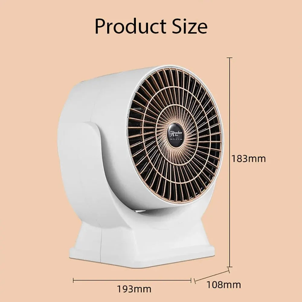 Portable Electric Heater Low Noise Air Heater Fast Heating Mini Desktop Fan Heater Winter Heating Warmer for Home Office Room
