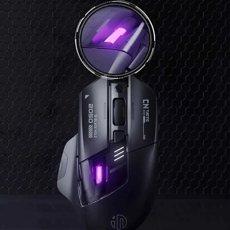 Inphic A9 Explorer V2 Wireless Gaming Mouse 500mA Battery Level Display Ergonomics Bluetooth Office Mouse For PC Laptop