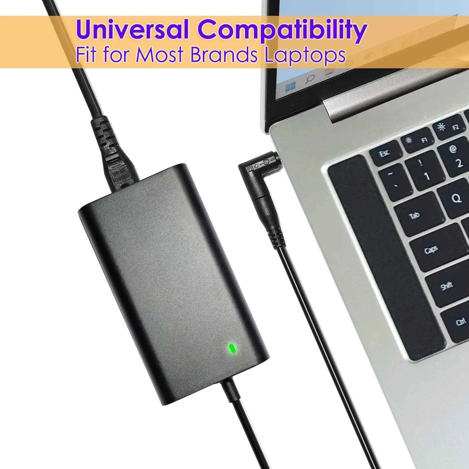 65W Universal Laptop Charger Power Adapter 16 DC Tip 16V 18.5V 19V 19.5V 20V For Asus Acer Dell HP Lenovo LG Samsung Sony, etc