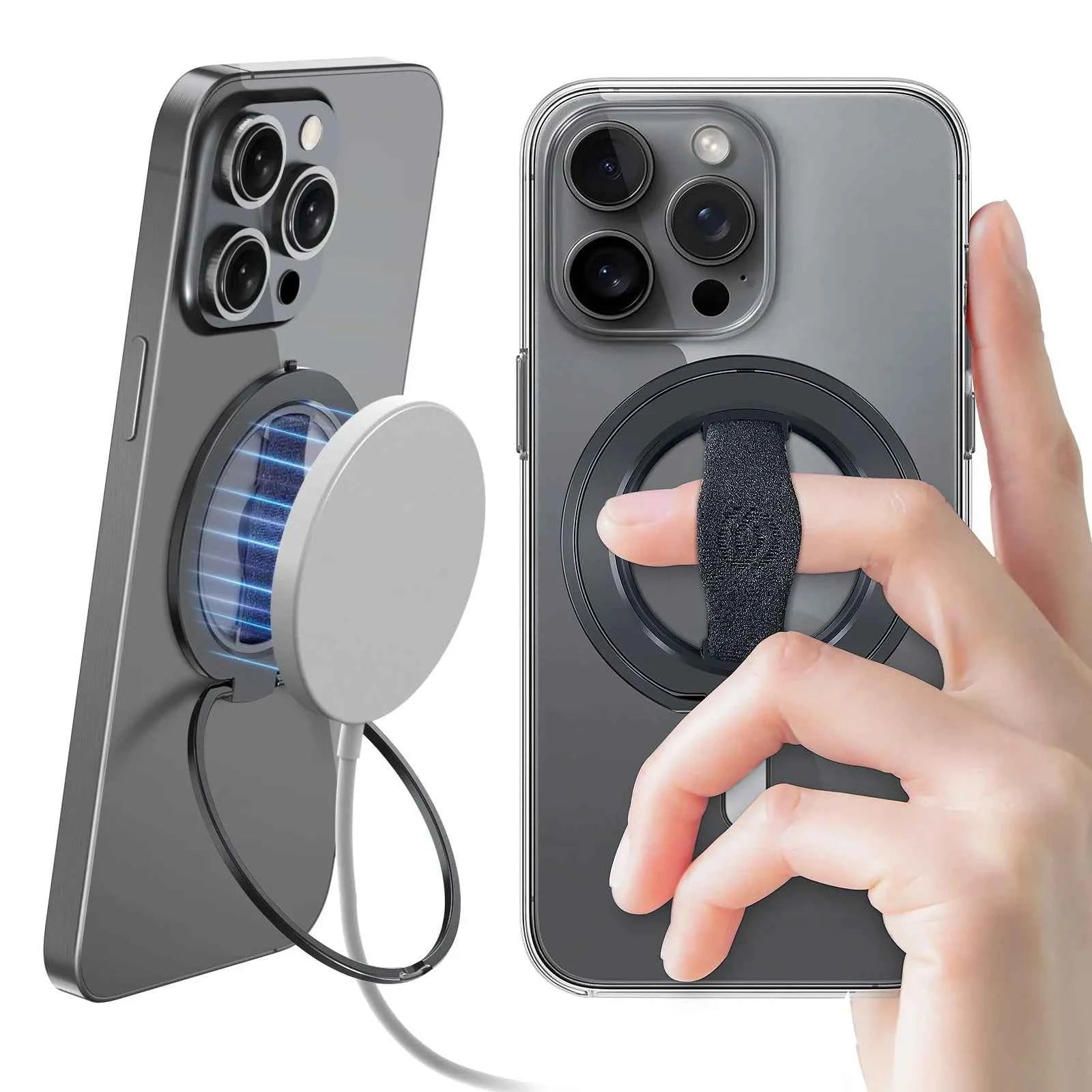 EWA MagOne 3rd Gen Compatible with MagSafe Phone Holder, Removable Magnetic Ring Holder Kickstand Ring for iPhone 16,15,14,13,