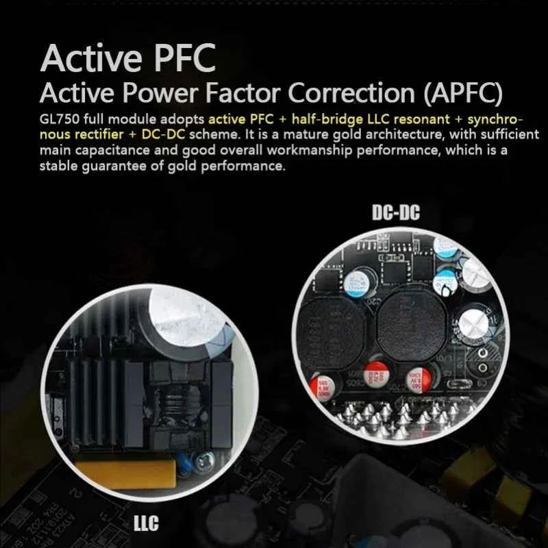 Power Train PC PSU Power Supply Unit 650W 750W 850W 1000W Gaming full module ATX Desktop computer Power Supply