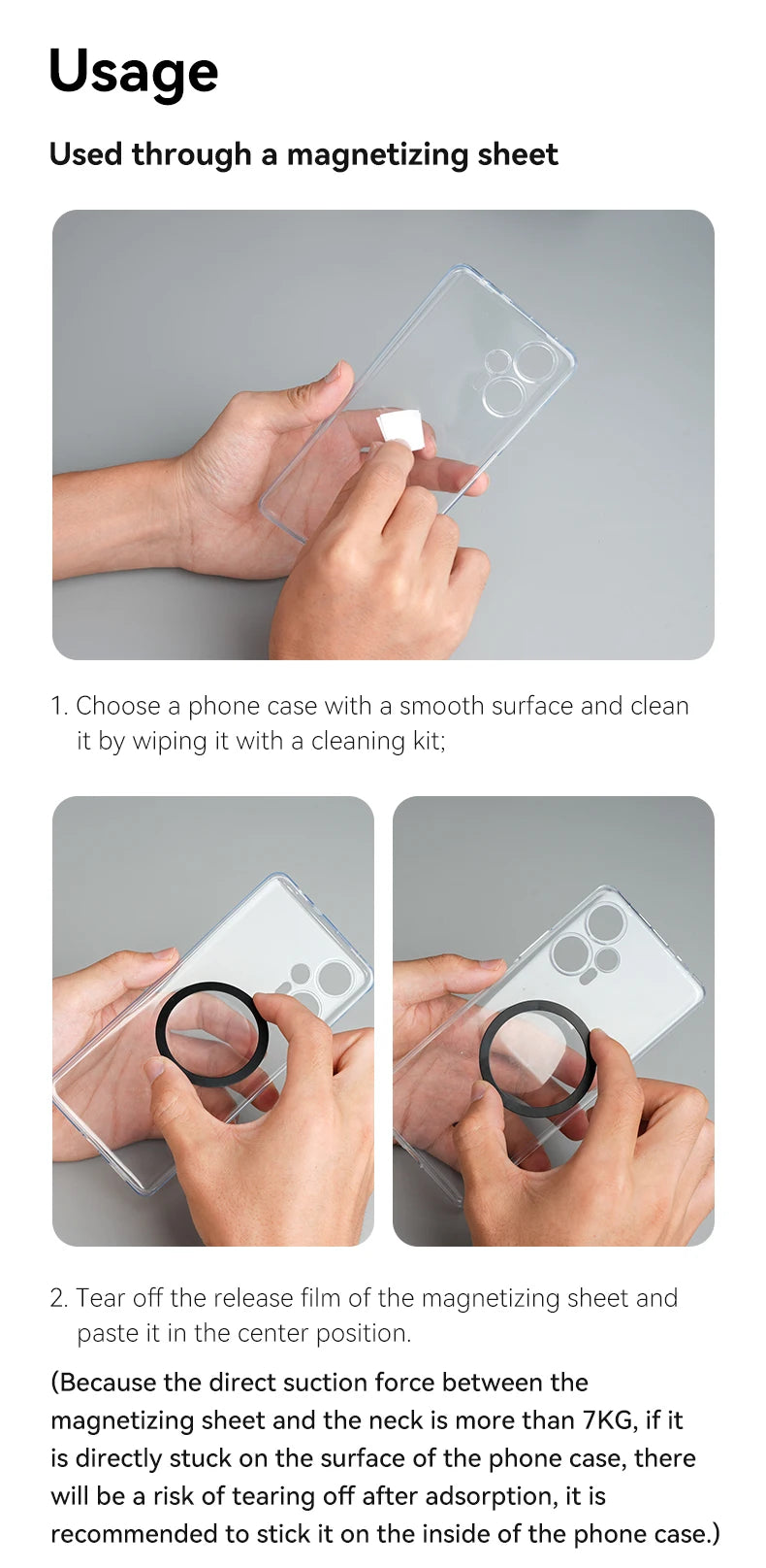 TELESIN Silicone Phone Magnetic Neck Mount Quick Release Hold for Iphone 17 16 15 14 13 SAMSUNG HUAWEI XIAOMI Phone Accessories