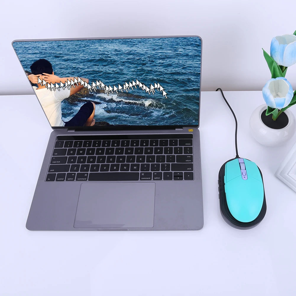 Mouse Jiggler Undetectable Mouse Mover Virtual Automatic Move Wiggle Shaker Simulator with ON/OFF Switch for Computer Awakening