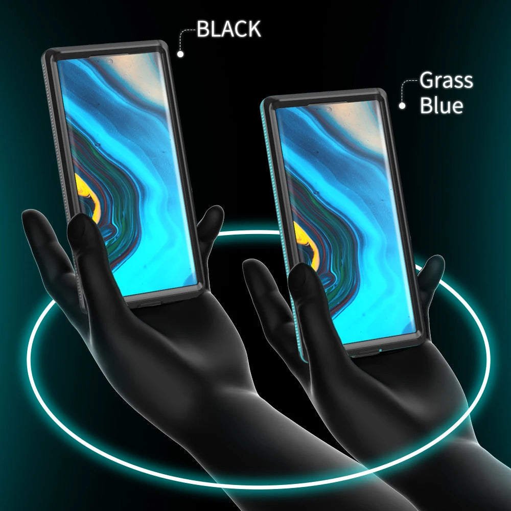 IP68 Waterproof Diving Swim OutdoorSport TPU Armor Cover Case For Samsung Galaxy S22 Ultra Plus S21 S20 Note 20 Ultra Note 10