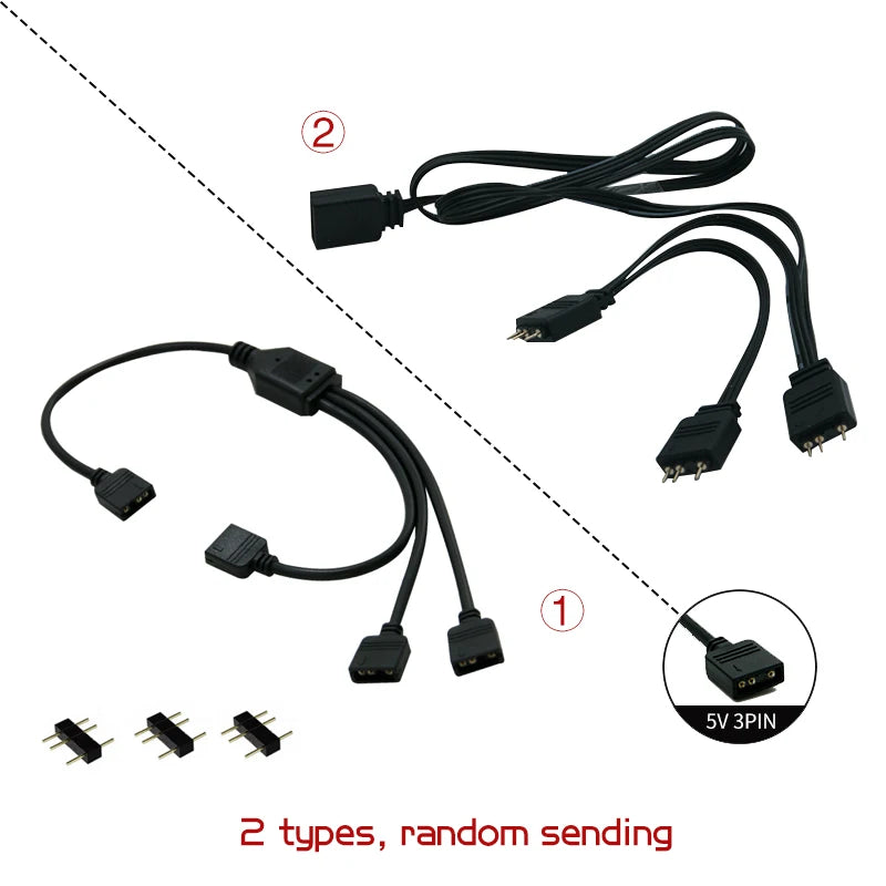 SYNC Motherboard Cable RGB Splitter 12V 4Pin 5V 3Pin Header Addressable RGB Hub Transfer Extension Cable For ASUS GIGABYTE MSI
