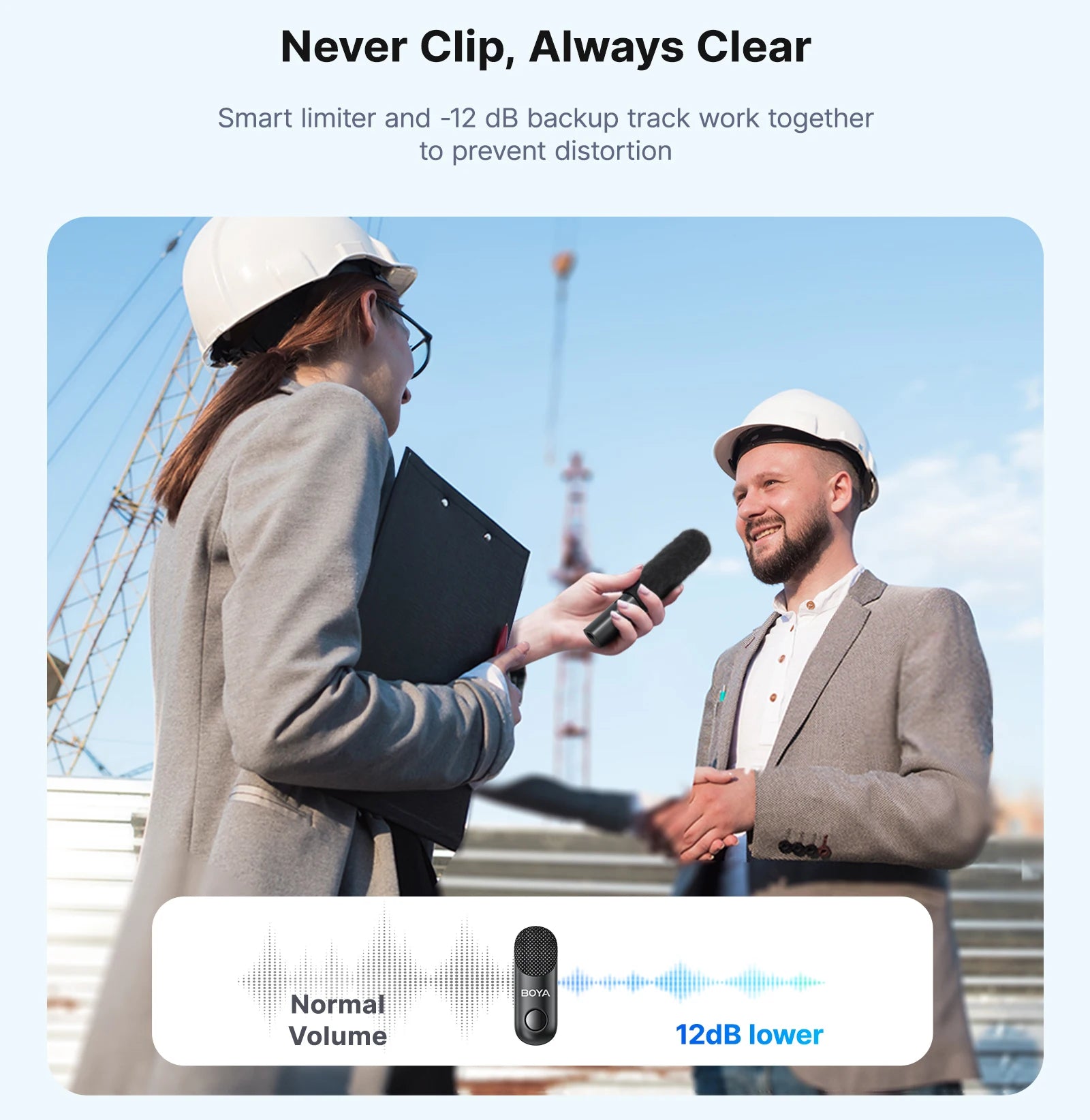 BOYA BOYA Magic Wireless Lavalier Microphone 4 Forms in 1 Mic for iPhone Android USB-C Phone Camera for Interview Live Streaming