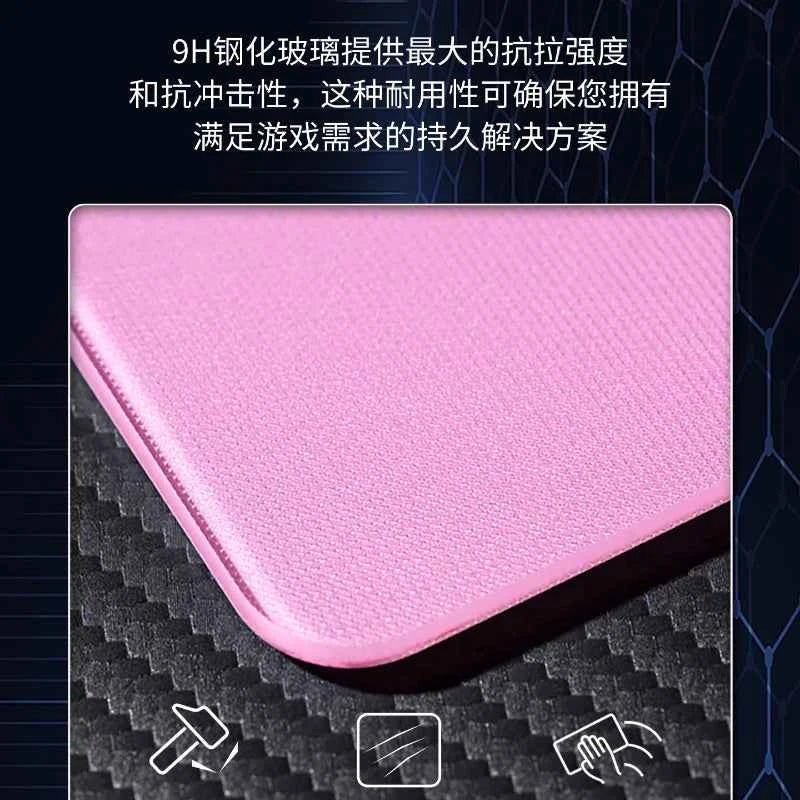 Large Tempered Glass Mouse Pad Extra Large FPS Esports Desk Pad Upgraded Smooth Custom Anti Slip Special Crystal Mist Surface