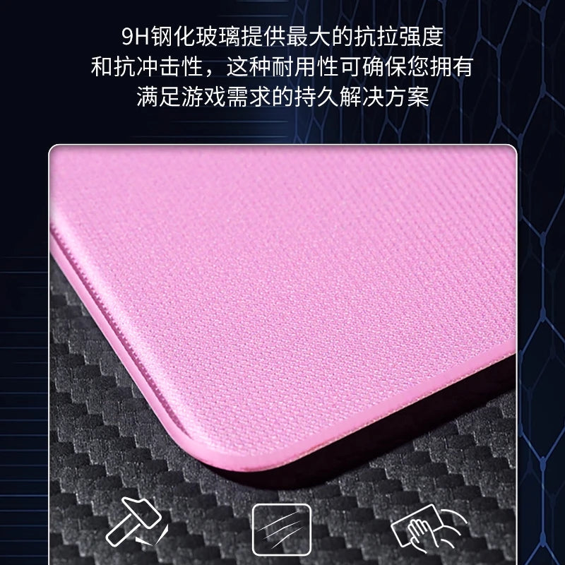 Large Tempered Glass Mouse Pad Extra Large FPS Esports Desk Pad Upgraded Smooth Custom Anti Slip Special Crystal Mist Surface
