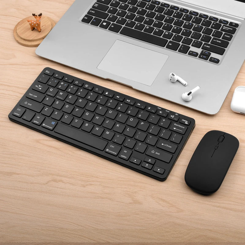 2.4G and Bluetooth Mini Keyboard Wireless keyboard and mouse Set For Notebook Laptop Desktop PC Tablet iPad Android Macbook