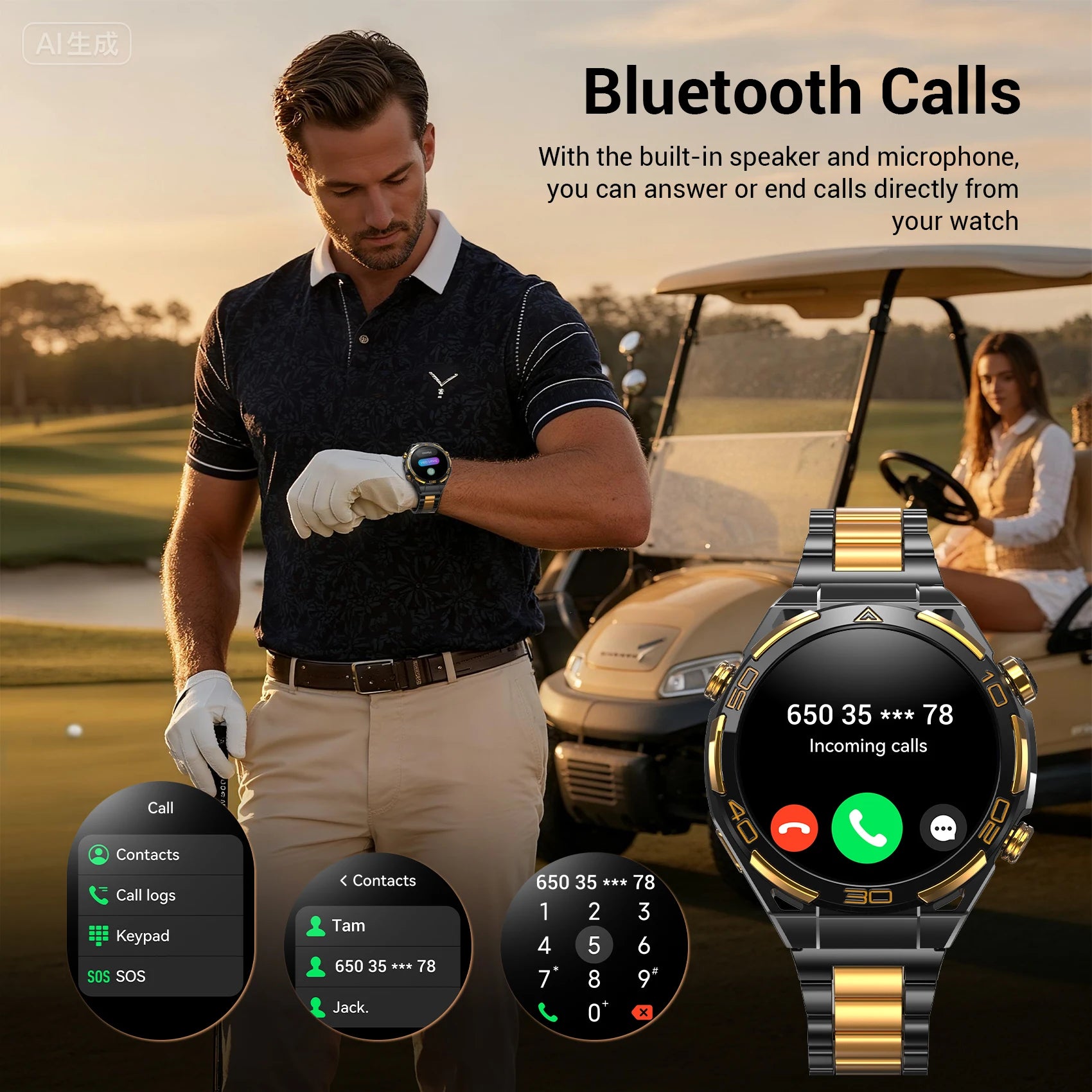 New Blackview W90 Pro GPS Smart Watch 1.43