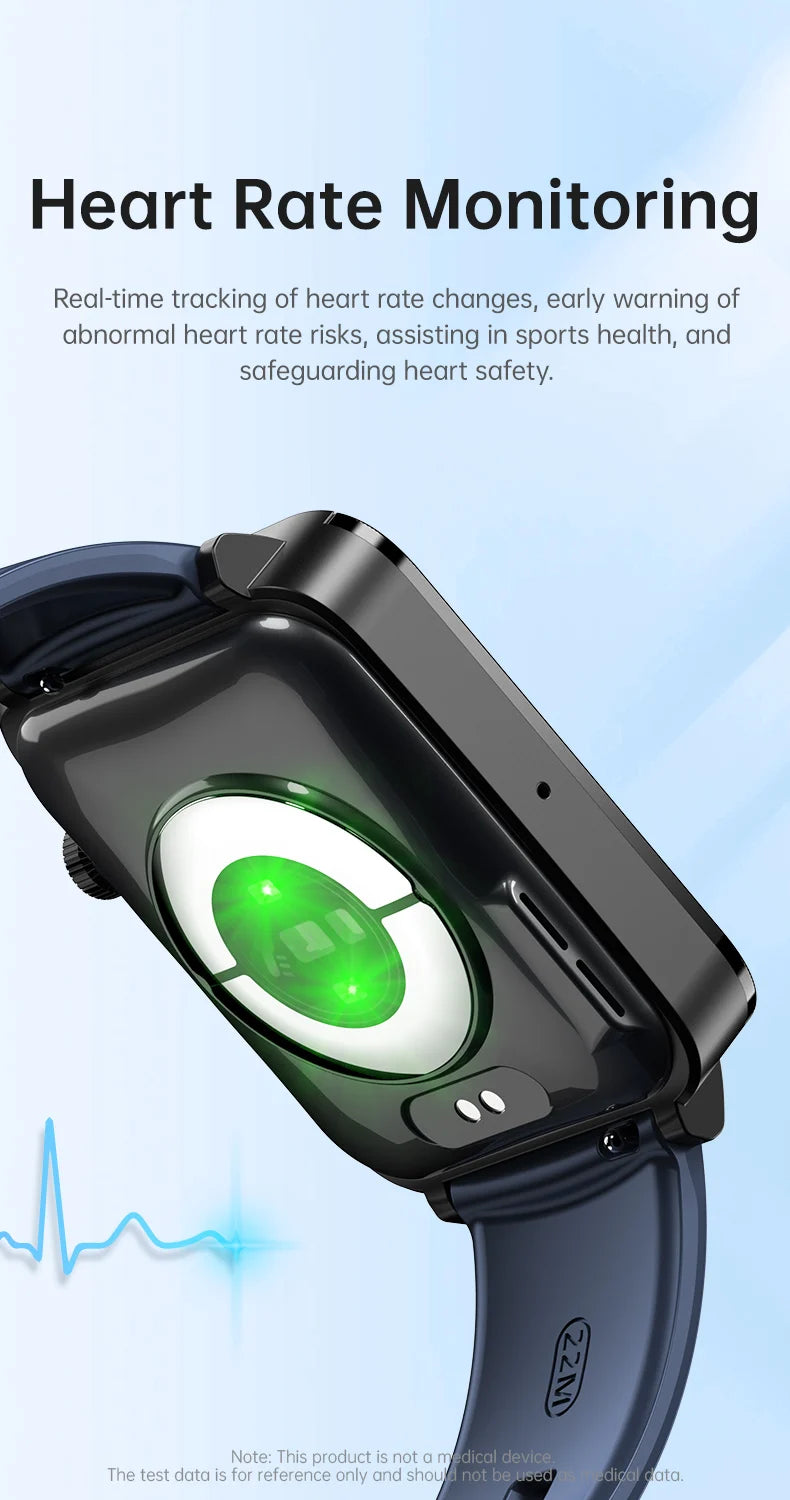 KS03 PRO Health Smart Watch For Men Women Bluetooth Calling Fitness Tracker Smartwatch E/C/G Test Outdoor 1.96