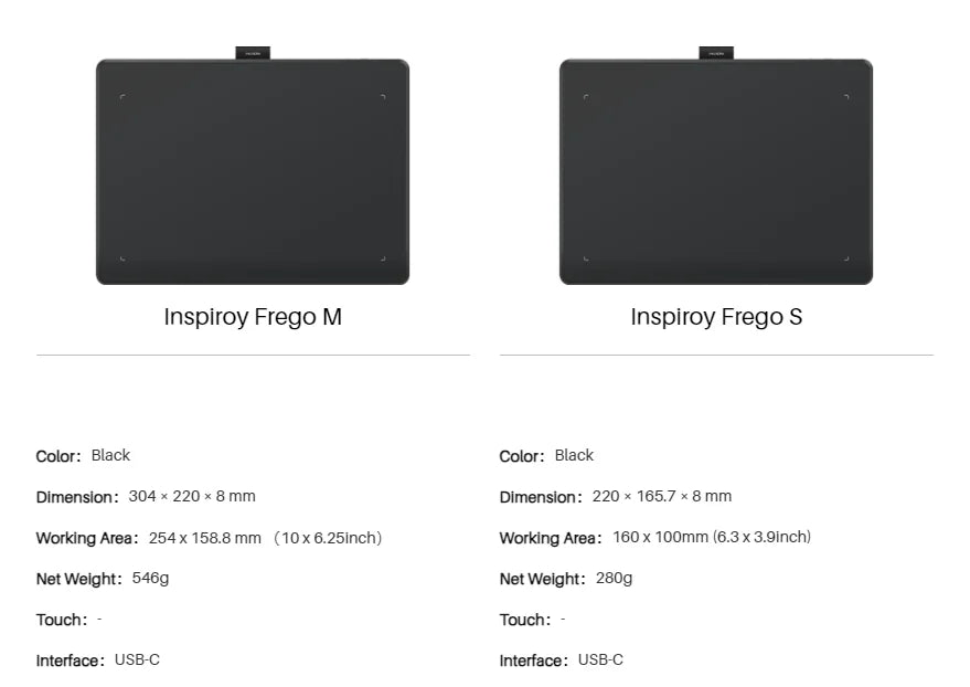 Huion Inspiroy Frego S/M Graphics Tablets Bluetooth Wireless Digital Tablet for Drawing