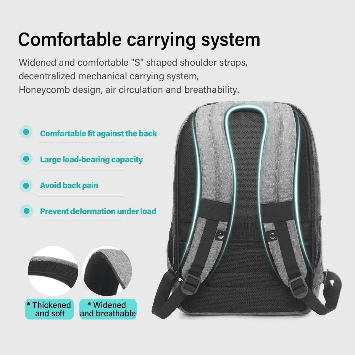 Tigernu Anti Theft Backpack Men USB Port Computer Backpacks For Men Bagpack Schoolbag 15.6inch Backpack Bags Travel Bag Knapsack