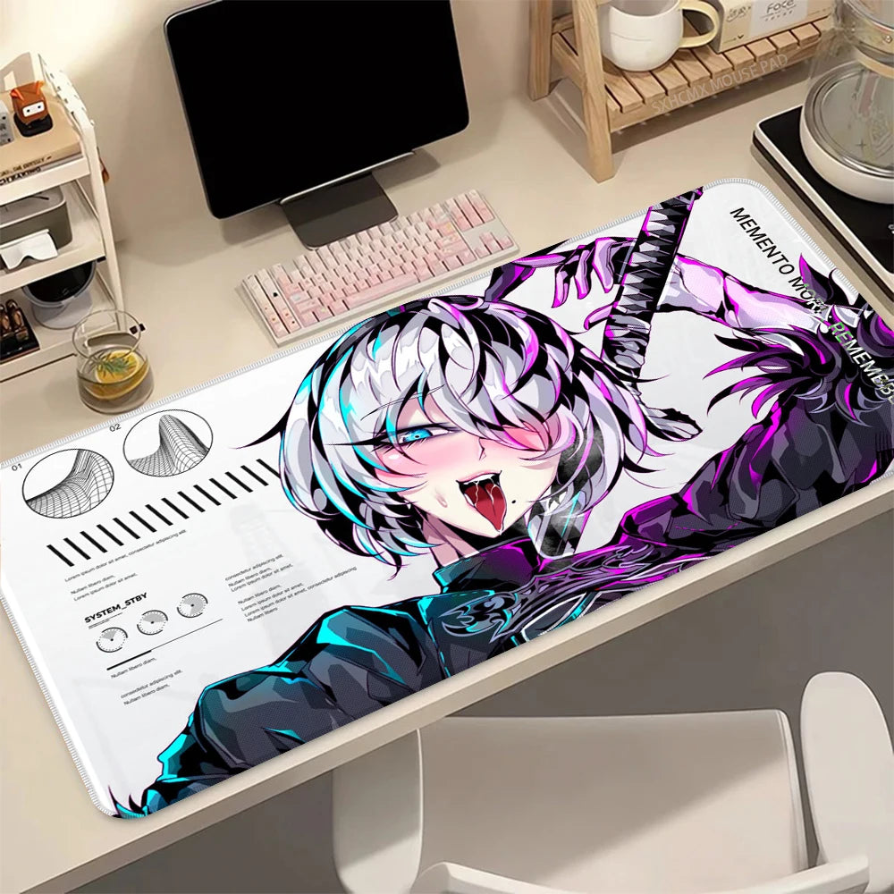 Mouse Pad Office Gaming Laptop Desk HD Mat Anime Cute Girl Mousepad PC Kawaii Gamer Mouse Mat Computer Accessories Keyboard Pad